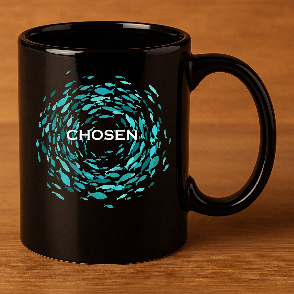Chosen X Jesus Miracle Of The Fish In Bible 11oz C Handle Ceramic Mug
