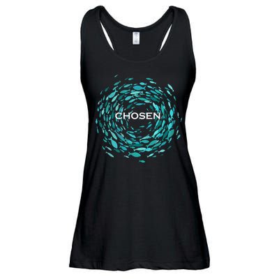 Chosen X Jesus Miracle Of The Fish In Bible Ladies Essential Flowy Tank