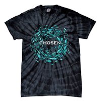 Chosen X Jesus Miracle Of The Fish In Bible Tie-Dye T-Shirt