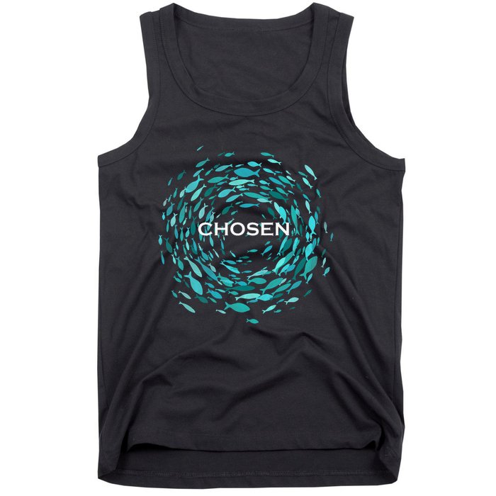 Chosen X Jesus Miracle Of The Fish In Bible Tank Top