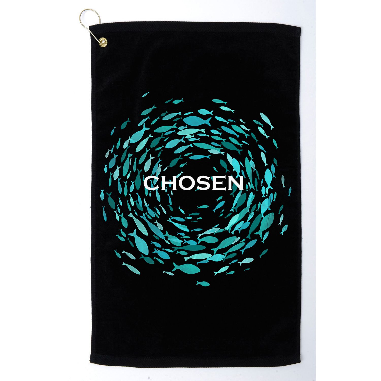 Chosen X Jesus Miracle Of The Fish In Bible Golf Towel