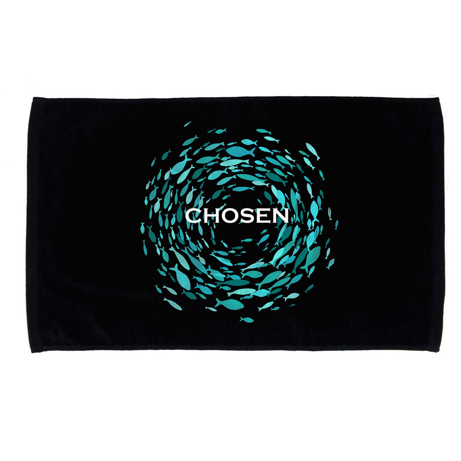 Chosen X Jesus Miracle Of The Fish In Bible Microfiber Hand Towel
