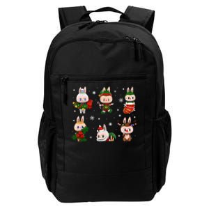 Cute Xmas Labubu Lover Labubu The Monsters Christmas Santa Daily Commute Backpack