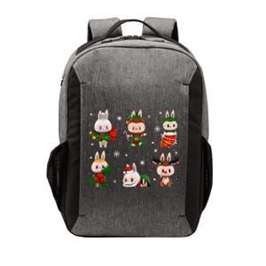 Cute Xmas Labubu Lover Labubu The Monsters Christmas Santa Vector Backpack