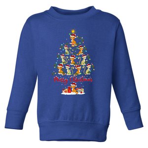 Cheetah Xmas Lighting Santa Cheetah Christmas Tree Great Gift Toddler Sweatshirt