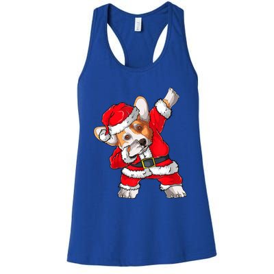 Corgi Xmas Lights Sweater Santa Corgi Dog Christmas Gift Women's Racerback Tank