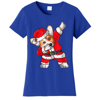 Corgi Xmas Lights Sweater Santa Corgi Dog Christmas Gift Women's T-Shirt