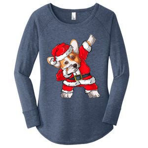 Corgi Xmas Lights Sweater Santa Corgi Dog Christmas Gift Women's Perfect Tri Tunic Long Sleeve Shirt