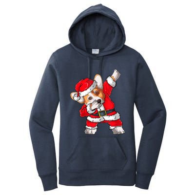 Corgi Xmas Lights Sweater Santa Corgi Dog Christmas Gift Women's Pullover Hoodie