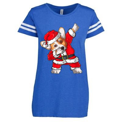 Corgi Xmas Lights Sweater Santa Corgi Dog Christmas Gift Enza Ladies Jersey Football T-Shirt