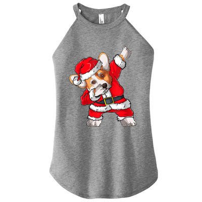 Corgi Xmas Lights Sweater Santa Corgi Dog Christmas Gift Women's Perfect Tri Rocker Tank