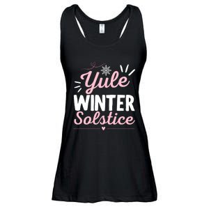 Christmas Xmas Merry Yule And Happy Winter Solstice Ladies Essential Flowy Tank