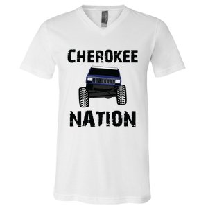 Cherokee Xj Nation Offroad V-Neck T-Shirt