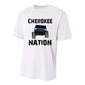 Cherokee Xj Nation Offroad Youth Performance Sprint T-Shirt