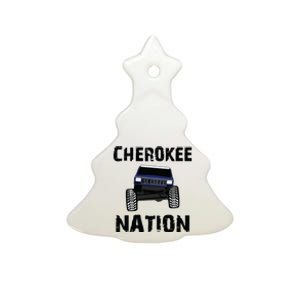 Cherokee Xj Nation Offroad Ceramic Tree Ornament