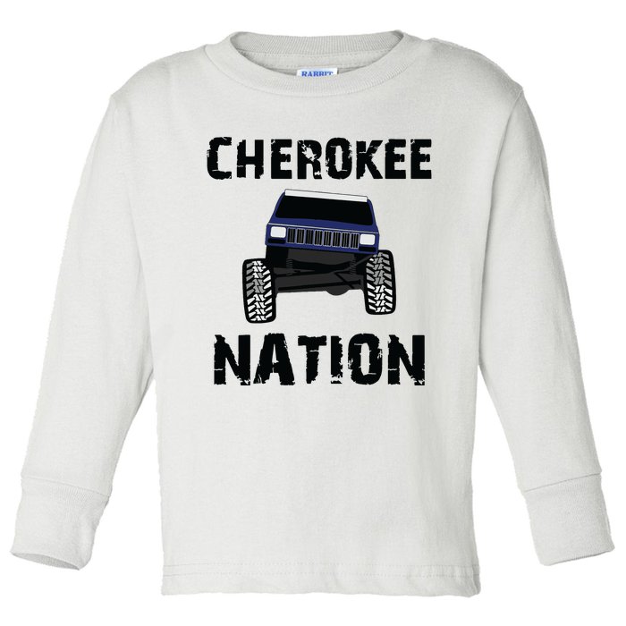 Cherokee Xj Nation Offroad Toddler Long Sleeve Shirt