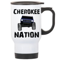 Cherokee Xj Nation Offroad Stainless Steel Travel Mug