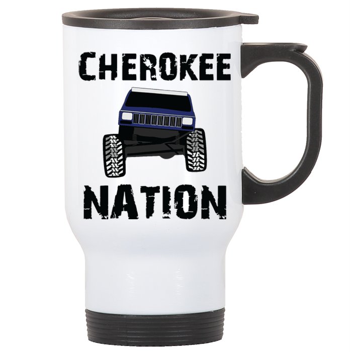 Cherokee Xj Nation Offroad Stainless Steel Travel Mug