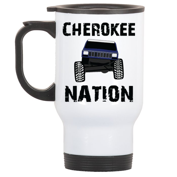 Cherokee Xj Nation Offroad Stainless Steel Travel Mug