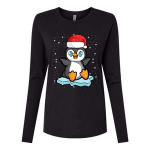 Christmas Xmas Penguin Snowflakes Santa Family Apparel Great Gift Womens Cotton Relaxed Long Sleeve T-Shirt