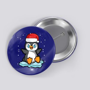 Christmas Xmas Penguin Snowflakes Santa Family Apparel Great Gift Button