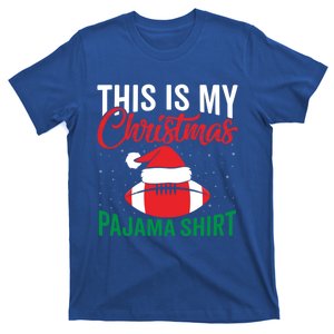 Christmas Xmas Pajama Football Sports Family Funny Gift T-Shirt