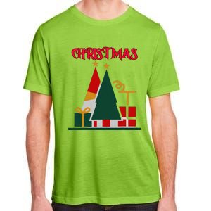 Christmas Xmas Pic Tree Presents Gifts Adult ChromaSoft Performance T-Shirt