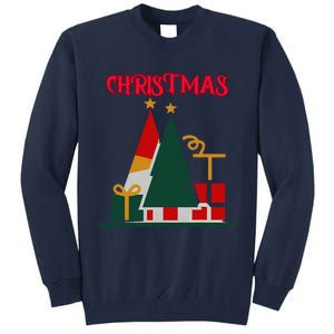 Christmas Xmas Pic Tree Presents Gifts Tall Sweatshirt