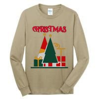 Christmas Xmas Pic Tree Presents Gifts Tall Long Sleeve T-Shirt