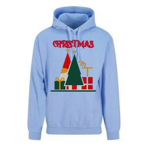 Christmas Xmas Pic Tree Presents Gifts Unisex Surf Hoodie