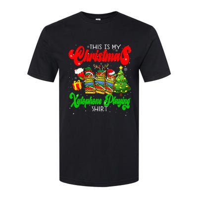 Christmas Xylophone Playing Three Santa Elf Xylophones Softstyle CVC T-Shirt