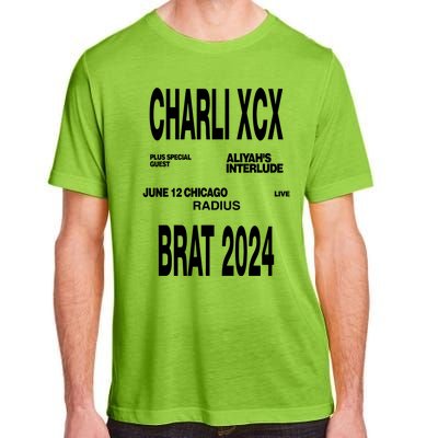 Charli Xcx Plus Special Guest AliyahS Interlude June 12 Chicago Live Radius Bra Adult ChromaSoft Performance T-Shirt