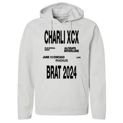 Charli Xcx Plus Special Guest AliyahS Interlude June 12 Chicago Live Radius Bra Performance Fleece Hoodie