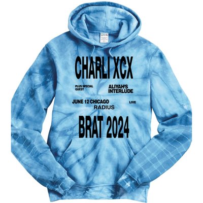 Charli Xcx Plus Special Guest AliyahS Interlude June 12 Chicago Live Radius Bra Tie Dye Hoodie