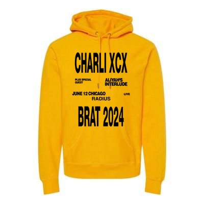 Charli Xcx Plus Special Guest AliyahS Interlude June 12 Chicago Live Radius Bra Premium Hoodie