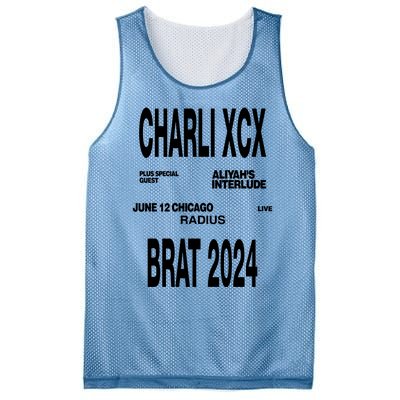 Charli Xcx Plus Special Guest AliyahS Interlude June 12 Chicago Live Radius Bra Mesh Reversible Basketball Jersey Tank