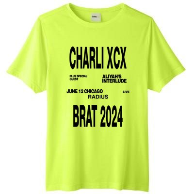 Charli Xcx Plus Special Guest AliyahS Interlude June 12 Chicago Live Radius Bra Tall Fusion ChromaSoft Performance T-Shirt