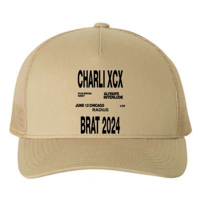 Charli Xcx Plus Special Guest AliyahS Interlude June 12 Chicago Live Radius Bra Yupoong Adult 5-Panel Trucker Hat