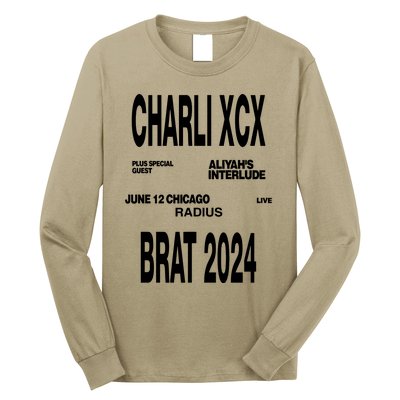 Charli Xcx Plus Special Guest AliyahS Interlude June 12 Chicago Live Radius Bra Long Sleeve Shirt