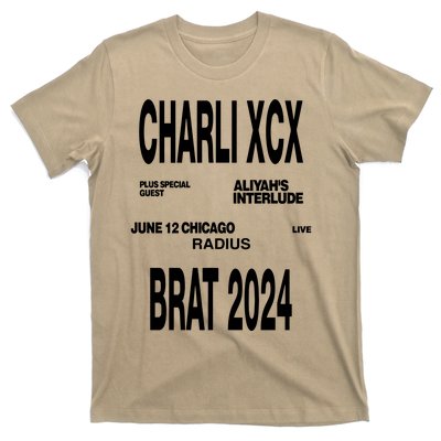 Charli Xcx Plus Special Guest AliyahS Interlude June 12 Chicago Live Radius Bra T-Shirt