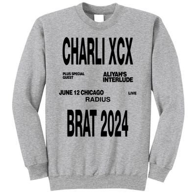 Charli Xcx Plus Special Guest AliyahS Interlude June 12 Chicago Live Radius Bra Sweatshirt