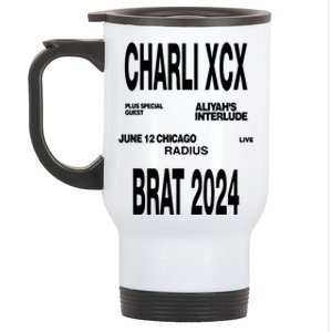 Charli Xcx Plus Special Guest AliyahS Interlude June 12 Chicago Live Radius Bra Stainless Steel Travel Mug