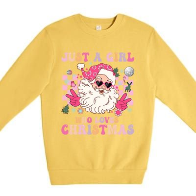 Christmas Xmas Santa Claus Gift Premium Crewneck Sweatshirt