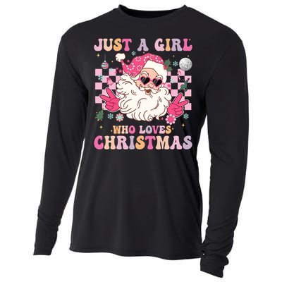 Christmas Xmas Santa Claus Gift Cooling Performance Long Sleeve Crew