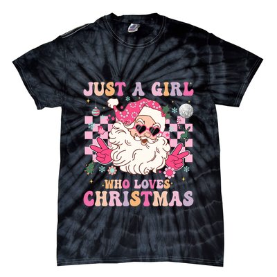 Christmas Xmas Santa Claus Gift Tie-Dye T-Shirt