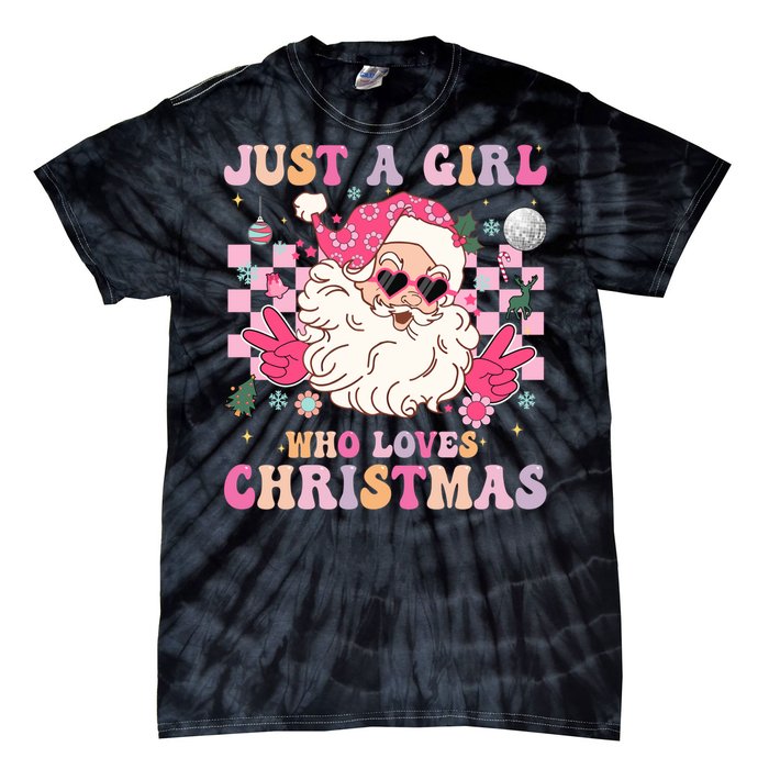 Christmas Xmas Santa Claus Gift Tie-Dye T-Shirt