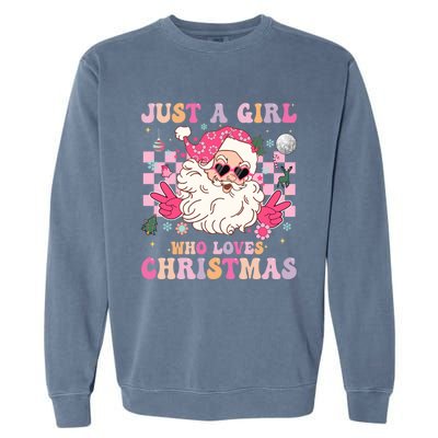 Christmas Xmas Santa Claus Gift Garment-Dyed Sweatshirt