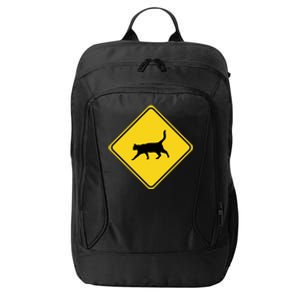 Cat Xing Sign Graphic Crossing Symbol Great Gift City Backpack