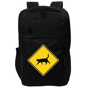 Cat Xing Sign Graphic Crossing Symbol Great Gift Impact Tech Backpack