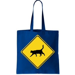 Cat Xing Sign Graphic Crossing Symbol Great Gift Tote Bag